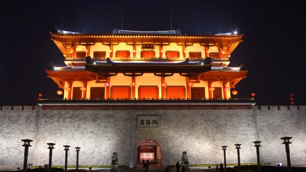 The Jieyang city gate that got Chen Hongping in hot water.