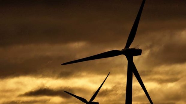 New wind farms ... made up 41 per cent of the new energy investment either begun or commited in the year to October.