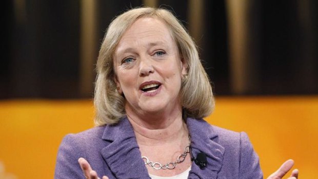 HP CEO Meg Whitman seen here when running for office as California governor in 2010.