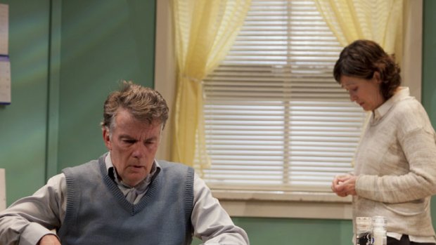 Poignant ... Russell Kiefel as Don and Linda Cropper as Pam in <em>And No More Shall We Part</em>.