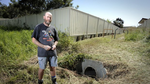 Dave Pettit was mowing the laneway next to his house in Rutherford when he found the body of Dean Shield lying next to the drain.