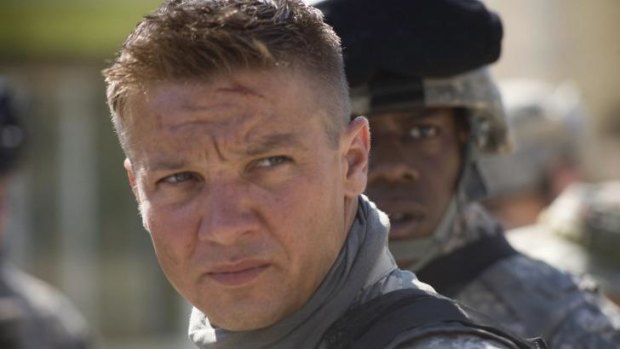 Career-defining moment: Jeremy Renner played single-minded army explosives expert in the 2009 Iraq war drama <i>The Hurt Locker</i>.