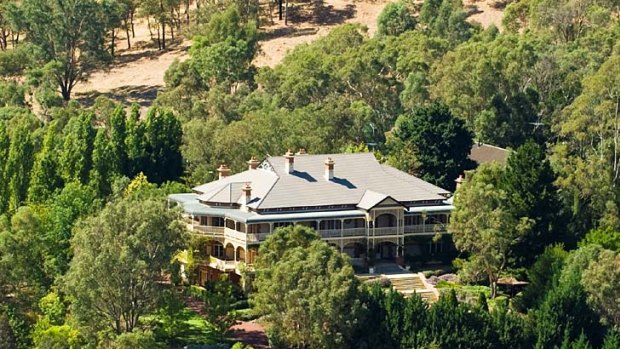 Got a spare $50 million?: Devereaux Farm in Western Australia, with its 12-bedroom homestead.