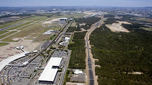 The new Moreton Drive, to the north of Brisbane Airport.