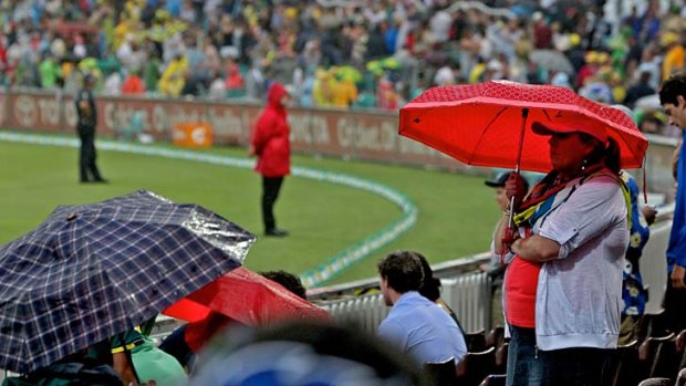 Poor &#8230; drizzle ruined the ODI at the SCG last month.