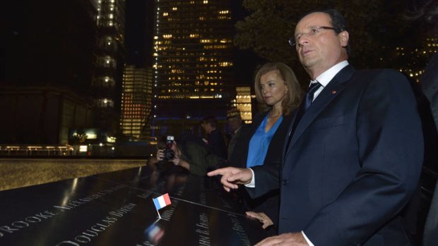 Rift ... French President Francois Hollande and Valerie Trierweiler earlier this year.
