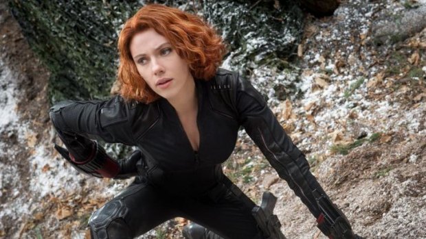 Scarlett Johansson as the Black Widow in Avengers: Age Of Ultron.