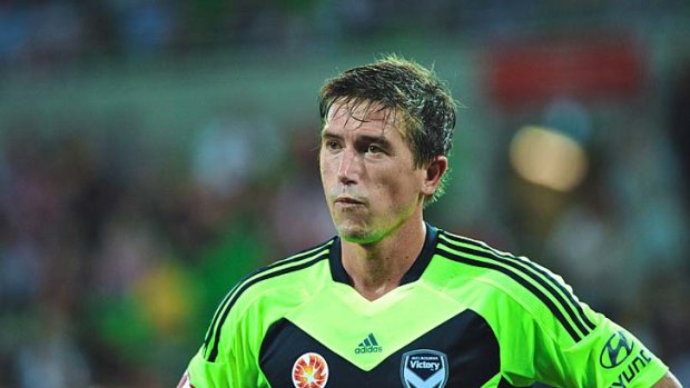 Not happy: Melbourne Victory's Harry Kewell blasted his teammates after they drew with Gold Coast United on Wednesday.