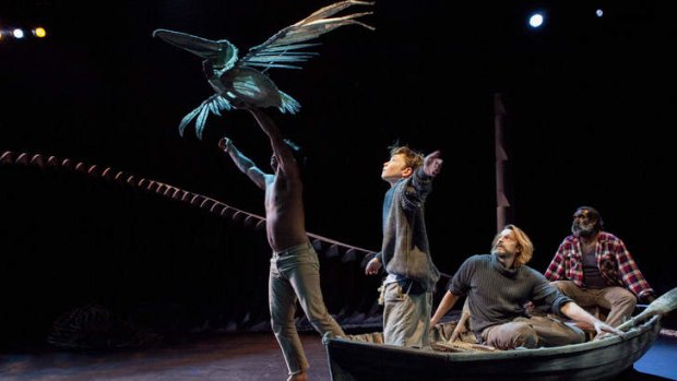 Feathered friends: Michael Smith, Rory Potter, Peter O''Brien and Trevor Jamieson star in <em>Storm Boy</em>.