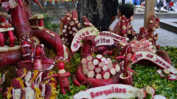 Night of the Radishes in Oaxaca, Mexico.