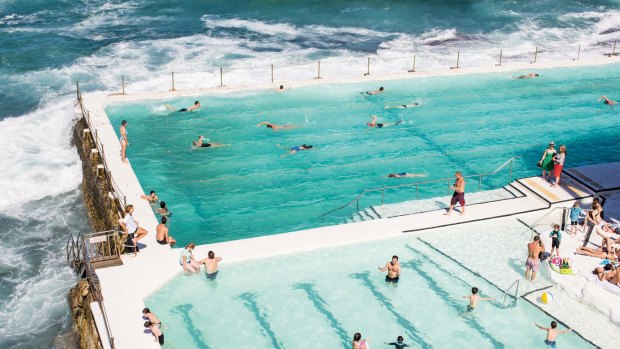 Pools at the Bondi Icebergs club in Sydney.