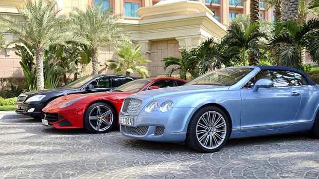 Luxury cars are the norm rather than the exception in the Gulf states.