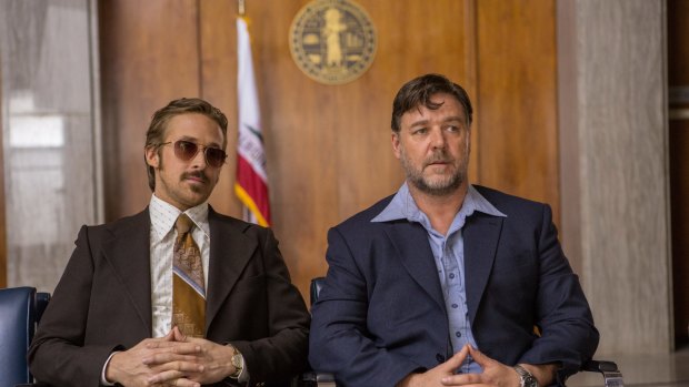 Holland March (Ryan Gosling) and Jackson Healy (Russell Crowe) operate on the edge of the law.