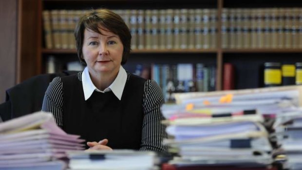 ACT Chief Magistrate Lorraine Walker in her office.
