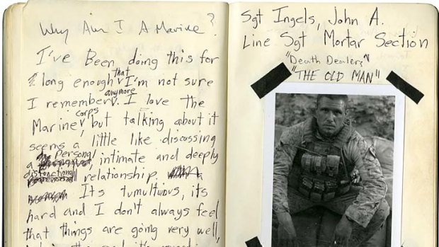 Call of duty ... Stephen Dupont's <em>Why Am I a Marine</em> portrait, shot in Afghanistan, was a joint winner of last year's Head On photographic prize.