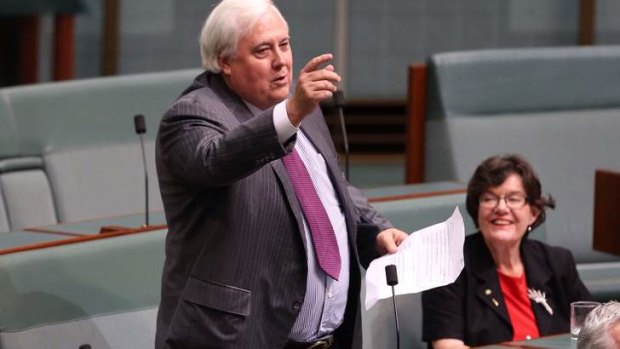 Clive Palmer has warned the government over its repeal of the mining tax.