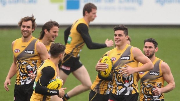 They're a happy team at Richmond, after five straight wins.
