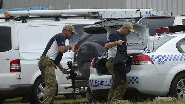 Packing up ... specialist police officers sent to Gloucester are expected to leave the town after Naden's capture.