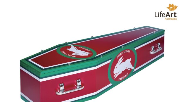 LifeArt Australasia is producing NRL-themed coffins