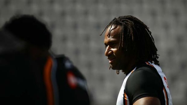 Elder statesman ... the hair might have changed, but Wests Tigers veteran Lote Tuqiri remains one of the most feared wingers in the NRL.