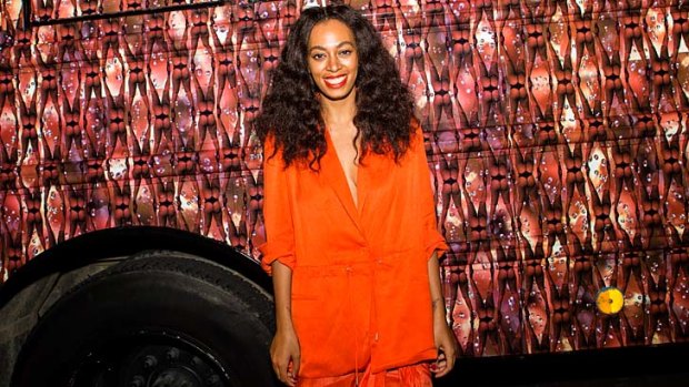 Solange Knowles is en route to the Birdcage for the 2014 Spring Racing Carnival.