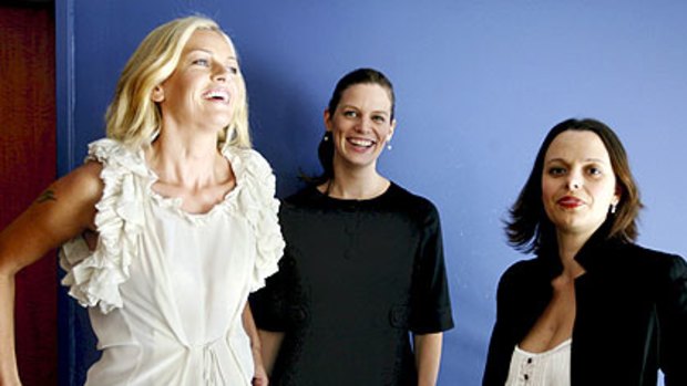 Keeping it real . . . Sarah Murdoch, Kate Ellis and Mia Freedman from the Body Image Advisory Group.