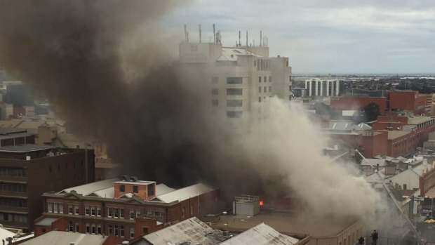 Fire in Adelaide.