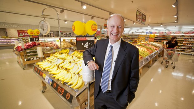 Outgoing Wesfarmers managing director Richard Goyder is spending money on Coles and Bunnings to fuel growth. 