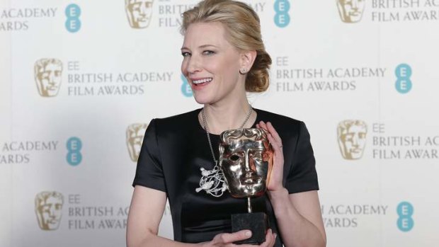 Tribute: Cate Blanchett has dedicated her award to the late Philip Seymour Hoffman.