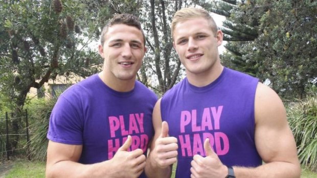 Promoting a good cause: Sam and Thomas Burgess have thrown their weight behind the Bingham Cup and all it stands for.