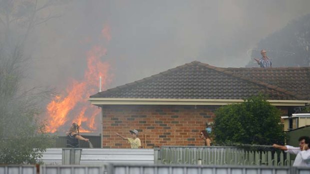 Residents fight fires ... in Aberdare, near Cessnock.