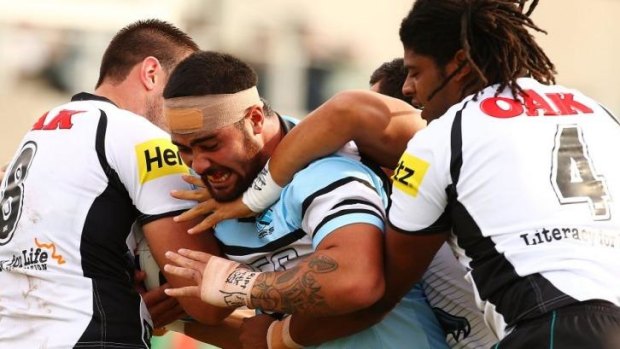Staying put: After all has been said and done, Andrew Fifita is staying with the Sharks.