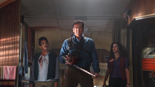 Ash v the Evil Dead: Mile-a-minute, splattery fun.