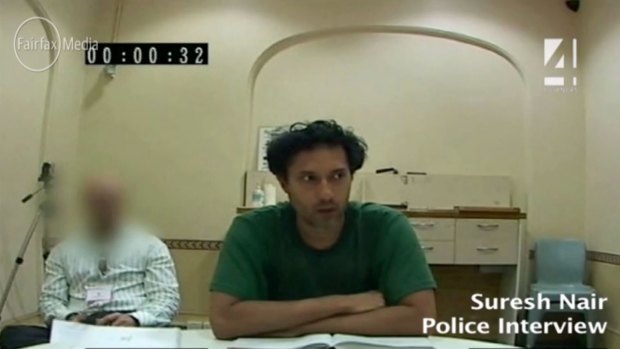 Convicted neurosurgeon Suresh Nair during his police interview.