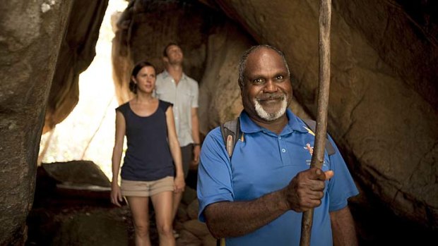 Elder Willie Gordon guides visitors through his ancestral country.