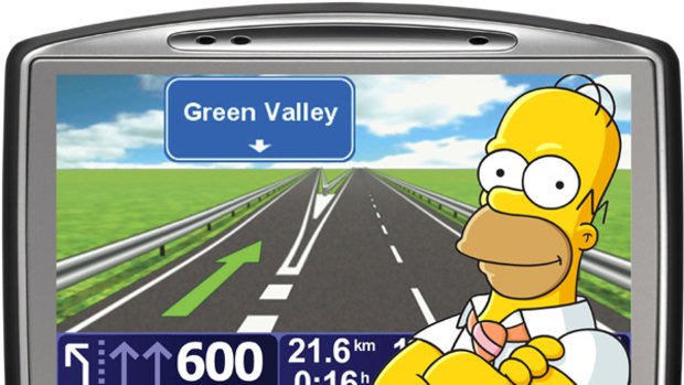 Homer Simpson is the latest celebrity voice skin offered up for TomTom GPS devices.