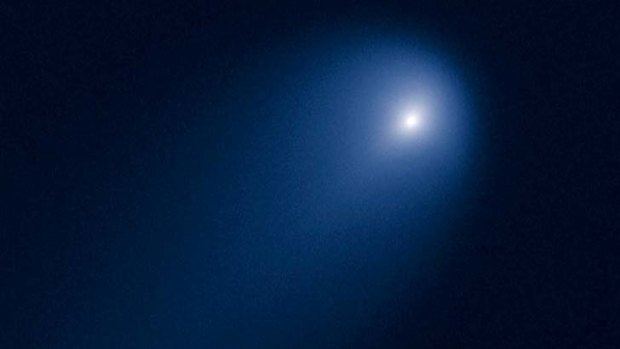 The Hubble Space Telescope's photo of Comet ISON.