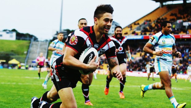 Hidden gem: Australian viewers barely saw Shaun Johnson in action this year due to the Warriors rarely getting TV games. 