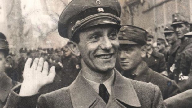 Josef Goebbels, German politician and Reich Minister of Propaganda in Nazi Germany.