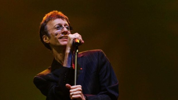 More than one women: Robin Gibb performs in Dubai in  2008, four years before his death, aged 62.