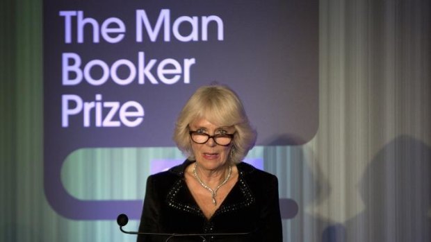 Camilla, the Duchess of Cornwall, speaks at the awards dinner at the Guildhall, London.