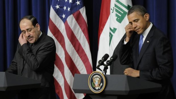 Iraq's Prime Minister Nuri al-Maliki and US President Barack Obama.