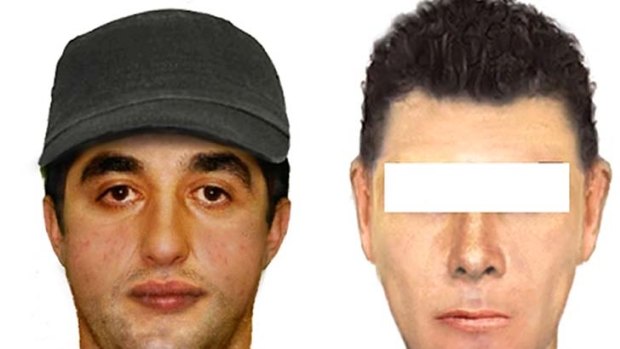 Images of two men police are looking for in relation to indecent exposures in Coburg.