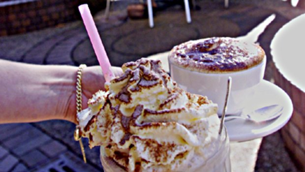Flab-accino ... fat-laden iced coffee drinks can undo a diet.