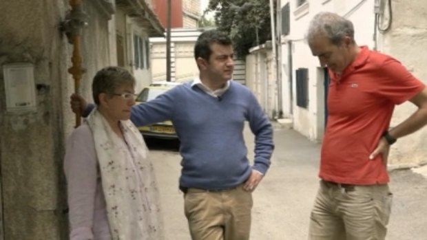 Senator Sam Dastyari and his parents during the Australian Story episode.