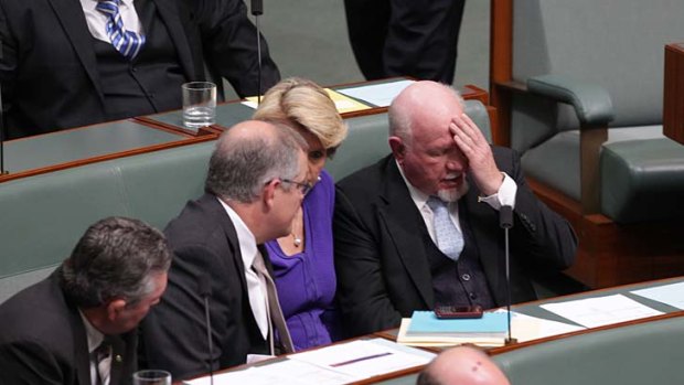 Deeply traumatised... Liberal MP Mal Washer.
