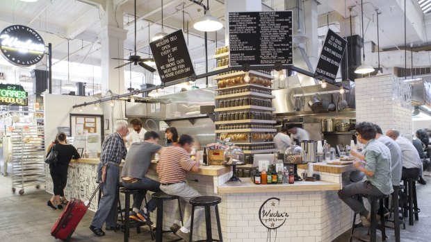Wexler's Deli is one of the new eateries that have helped turn Los Angeles' dowdy and under-used Grand Central Market into a drawcard once more. 