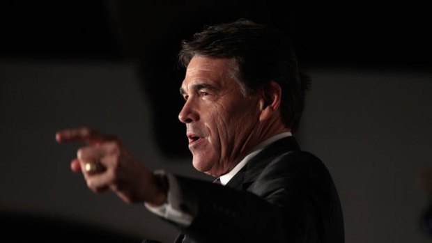 Rick Perry ... gave a well-received speech.