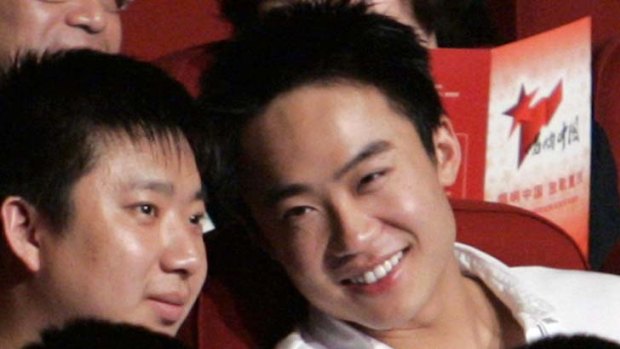 Speaking out ... Bo Guagua (R), son of China's former politician Bo Xilai.