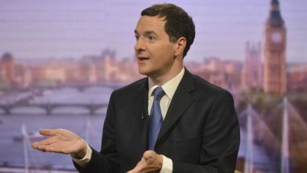 The Chancellor of the Exchequer, George Osborne, speaking on the BBC on Sunday.